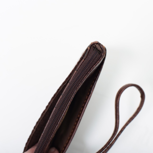 *3for$25/ 5for$38 Fossil Mixed Pattern & Leather Brown Wristlet - Picture 5 of 9